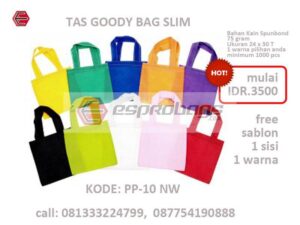 PP-10-NW Tas Goody Bag Promosi Murah Kode PP10