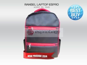 RL-1245-WEB-hitam Tas Ransel Laptop Espro New Design Kode RL1245