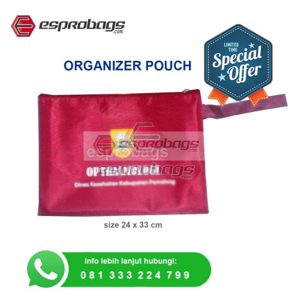 organizer pouch merah posbindu