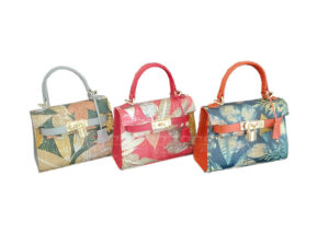 Tas Wanita Kulit Asli Eco Print