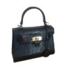 Tas Wanita Kulit Crocodile Motif Original Leather Hitam