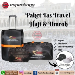 Tas Travel Set Haji dan Umroh Terbaru Paket Tas Haji & Umroh Tas Trolley Haji dan Umroh TRS05