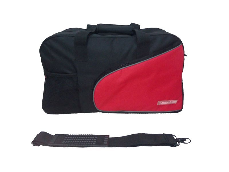 Tas travel serbaguna TB-379 hitam kombinasi merah produksi Esprobags Sidoarjo