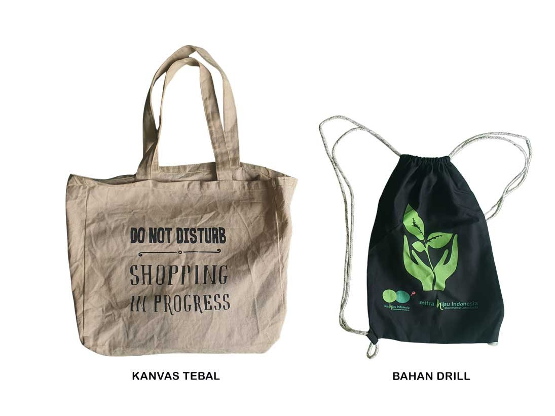 Kanvas vs Dril untuk Totebag Custom